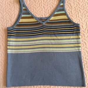 Vintage 90s Striped Multicolor Tank Top
